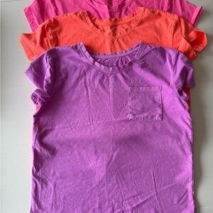 Cat & Jack Pink and Orange Short Sleeve Tees